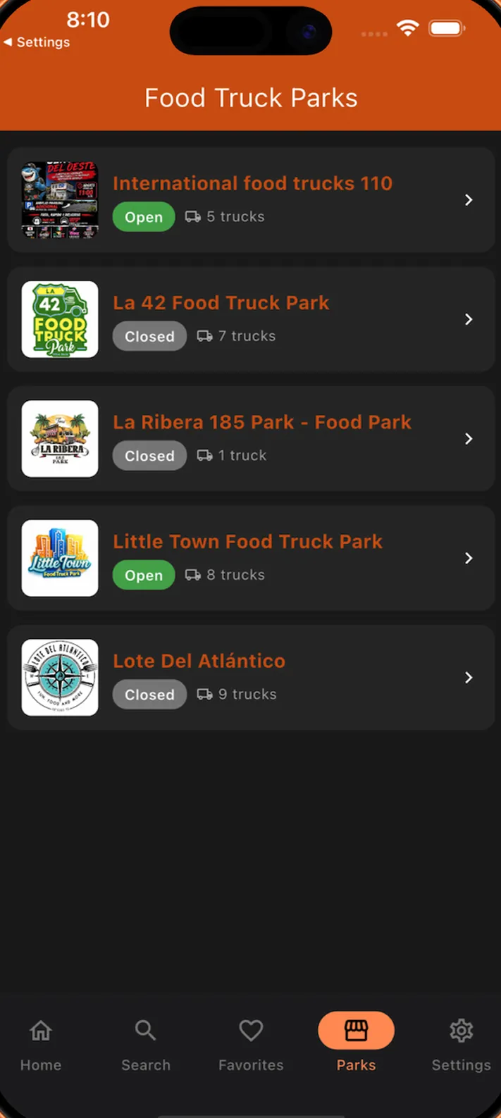 Food truck parks across Puerto Rico